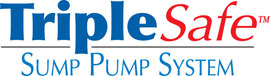 Sump pump system logo for our TripleSafe™, available in areas like Navan
