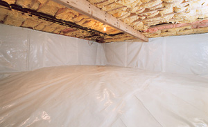 Crawl Space Moisture Barrier After in Nepean