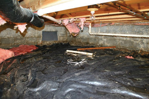 Crawl Space Repair Before in Ottawa