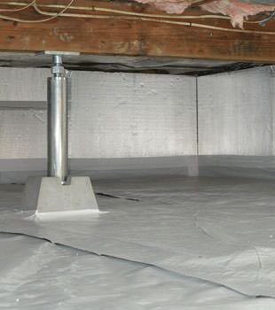 Installed crawl space insulation in Rockcliffe