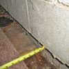 Foundation wall separating from the floor in Elizabethtown home