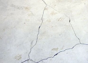 cracks in a slab floor consistent with slab heave in Prescott.