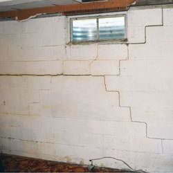 Bowing foundation walls in danger of failure in Navan