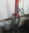 Ottawa foundation with settlement issues being lifted by push piers that were installed by our contractors