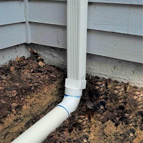 The Foundation Guys Inc. installs gutter downspout extensions in Nepean, Ottawa, Orleans
