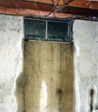 Flooding through basement windows in a Embrun home.