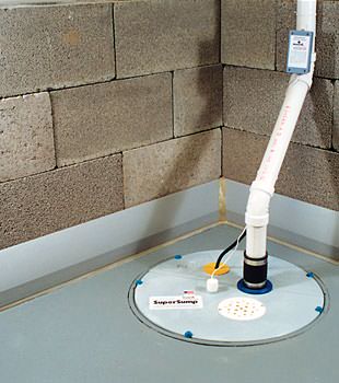 A baseboard basement drain pipe system installed in Perth