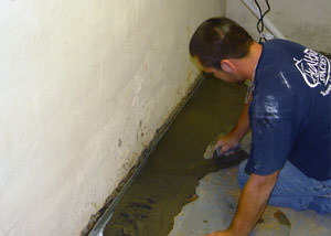 Restoring a concrete slab floor in Greater Ottawa.