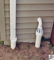 No-freeze basement drain discharge line in Carleton Place